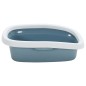 vidaXL Katzenklo Weiß und Blau 58x39x17 cm PP vidaXL Katzenklo Weiß und Blau 58x39x17 cm PP