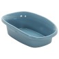 vidaXL Katzenklo Weiß und Blau 58x39x17 cm PP vidaXL Katzenklo Weiß und Blau 58x39x17 cm PP
