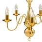 vidaXL Kronleuchter Golden 5 x E14-Glühbirnen vidaXL Kronleuchter Golden 5 x E14-Glühbirnen