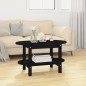 vidaXL Couchtisch Schwarz 80x45x45 cm Massivholz Kiefer vidaXL Couchtisch Schwarz 80x45x45 cm Massivholz Kiefer