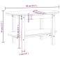 vidaXL Couchtisch Schwarz 80x45x45 cm Massivholz Kiefer vidaXL Couchtisch Schwarz 80x45x45 cm Massivholz Kiefer