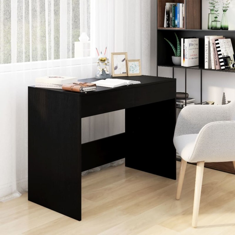 vidaXL Schreibtisch Schwarz 101x50x76,5 cm Holzwerkstoff vidaXL Schreibtisch Schwarz 101x50x76,5 cm Holzwerkstoff