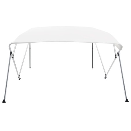 vidaXL 4-Bow Bimini Top Weiß 243x210x137 cm