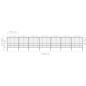vidaXL Gartenzaun mit Speerspitzen Stahl (1,57 - 2) x 11,9 m Schwarz vidaXL Gartenzaun mit Speerspitzen Stahl (1,57 - 2) x 11,9 m Schwarz