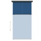 vidaXL Balkon-Seitenmarkise 170x250 cm Blau vidaXL Balkon-Seitenmarkise 170x250 cm Blau