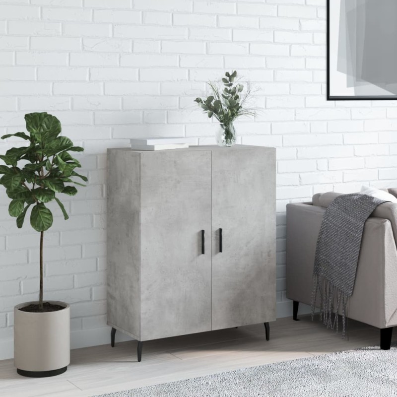 vidaXL Sideboard Betongrau 69,5x34x90 cm Holzwerkstoff vidaXL Sideboard Betongrau 69,5x34x90 cm Holzwerkstoff