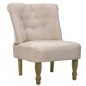 vidaXL Französische Stühle 2 Stk. Creme Stoff vidaXL Französische Stühle 2 Stk. Creme Stoff