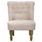 vidaXL Französische Stühle 2 Stk. Creme Stoff vidaXL Französische Stühle 2 Stk. Creme Stoff