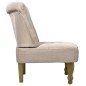 vidaXL Französische Stühle 2 Stk. Creme Stoff vidaXL Französische Stühle 2 Stk. Creme Stoff