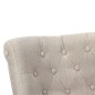vidaXL Französische Stühle 2 Stk. Creme Stoff vidaXL Französische Stühle 2 Stk. Creme Stoff