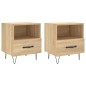 vidaXL Nachttische 2 Stk. Sonoma-Eiche 40x35x47,5 cm Holzwerkstoff vidaXL Nachttische 2 Stk. Sonoma-Eiche 40x35x47,5 cm Holzwerkstoff