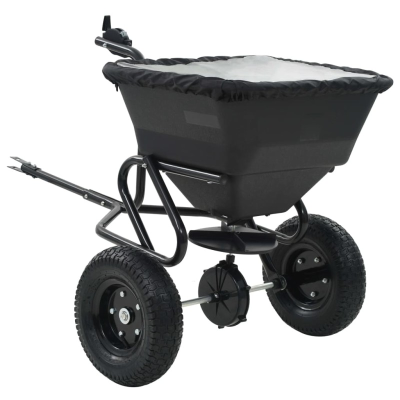 vidaXL Handstreuwagen Salzstreuer zum Ziehen PVC Stahl 125x74x79cm 45L vidaXL Handstreuwagen Salzstreuer zum Ziehen PVC Stahl 125x74x79cm 45L