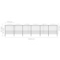 Gartenzaun mit Speerspitzen Stahl (1,75 - 2) x 10,2 m Schwarz Gartenzaun mit Speerspitzen Stahl (1,75 - 2) x 10,2 m Schwarz