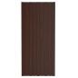 vidaXL Dachpaneele 12 Stk. Verzinkter Stahl Braun 100x45 cm vidaXL Dachpaneele 12 Stk. Verzinkter Stahl Braun 100x45 cm