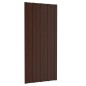vidaXL Dachpaneele 12 Stk. Verzinkter Stahl Braun 100x45 cm vidaXL Dachpaneele 12 Stk. Verzinkter Stahl Braun 100x45 cm