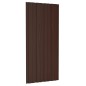 vidaXL Dachpaneele 12 Stk. Verzinkter Stahl Braun 100x45 cm vidaXL Dachpaneele 12 Stk. Verzinkter Stahl Braun 100x45 cm
