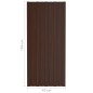 vidaXL Dachpaneele 12 Stk. Verzinkter Stahl Braun 100x45 cm vidaXL Dachpaneele 12 Stk. Verzinkter Stahl Braun 100x45 cm