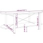 vidaXL Couchtisch 110x48x40 cm Holzwerkstoff vidaXL Couchtisch 110x48x40 cm Holzwerkstoff