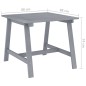 vidaXL Garten-Esstisch Grau 88x88x74 cm Akazie Massivholz vidaXL Garten-Esstisch Grau 88x88x74 cm Akazie Massivholz