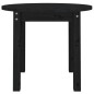 vidaXL Couchtisch Schwarz Ø 55x45 cm Massivholz Kiefer vidaXL Couchtisch Schwarz Ø 55x45 cm Massivholz Kiefer