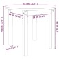vidaXL Couchtisch Schwarz Ø 55x45 cm Massivholz Kiefer vidaXL Couchtisch Schwarz Ø 55x45 cm Massivholz Kiefer