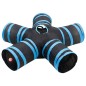 vidaXL Katzentunnel 5-Wege Schwarz und Blau 25 cm Polyester vidaXL Katzentunnel 5-Wege Schwarz und Blau 25 cm Polyester