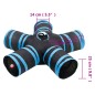vidaXL Katzentunnel 5-Wege Schwarz und Blau 25 cm Polyester vidaXL Katzentunnel 5-Wege Schwarz und Blau 25 cm Polyester