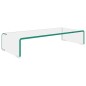 vidaXL TV-Tisch/Bildschirmerhöhung Glas Transparent 60x25x11 cm vidaXL TV-Tisch/Bildschirmerhöhung Glas Transparent 60x25x11 cm