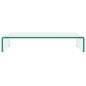 vidaXL TV-Tisch/Bildschirmerhöhung Glas Transparent 60x25x11 cm vidaXL TV-Tisch/Bildschirmerhöhung Glas Transparent 60x25x11 cm