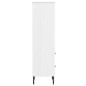 vidaXL Bücherregal OSLO mit 2 Schubladen Weiß 60x35x128,5cm Massivholz vidaXL Bücherregal OSLO mit 2 Schubladen Weiß 60x35x128,5cm Massivholz