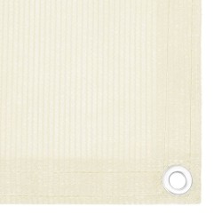 vidaXL Balkon Sichtschutz Creme 75x400 cm HDPE  