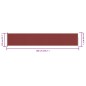 vidaXL Seitenmarkise Ausziehbar 117x600 cm Rot vidaXL Seitenmarkise Ausziehbar 117x600 cm Rot