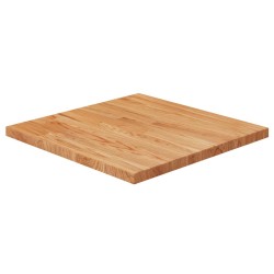 vidaXL Tischplatte Quadratisch Hellbraun 50x50x2,5cm Behandelte Eiche