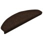 vidaXL Treppenmatten Selbstklebend 15 Stk. Braun 65x21x4cm Nadelvlies vidaXL Treppenmatten Selbstklebend 15 Stk. Braun 65x21x4cm Nadelvlies