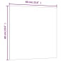 vidaXL Magnettafel Wandmontage Weiß 60x60 cm Hartglas vidaXL Magnettafel Wandmontage Weiß 60x60 cm Hartglas