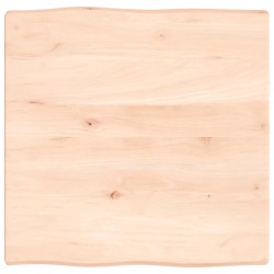 vidaXL Tischplatte 60x60x(2-4) cm Massivholz Unbehandelt Baumkante