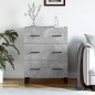 vidaXL Sideboard Betongrau 69,5x34x90 cm Holzwerkstoff vidaXL Sideboard Betongrau 69,5x34x90 cm Holzwerkstoff