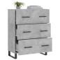 vidaXL Sideboard Betongrau 69,5x34x90 cm Holzwerkstoff vidaXL Sideboard Betongrau 69,5x34x90 cm Holzwerkstoff