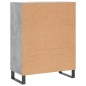 vidaXL Sideboard Betongrau 69,5x34x90 cm Holzwerkstoff vidaXL Sideboard Betongrau 69,5x34x90 cm Holzwerkstoff
