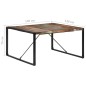vidaXL Esstisch 140x140x75 cm Altholz Massiv vidaXL Esstisch 140x140x75 cm Altholz Massiv