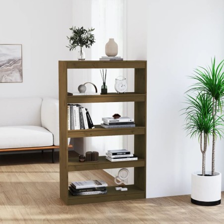 vidaXL Bücherschrank/Raumteiler Honigbraun 80x30x135,5 cm Kiefernholz