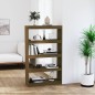 vidaXL Bücherschrank/Raumteiler Honigbraun 80x30x135,5 cm Kiefernholz vidaXL Bücherschrank/Raumteiler Honigbraun 80x30x135,5 cm Kiefernholz