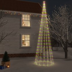 vidaXL LED-Weihnachtsbaum mit Erdnägeln Mehrfarbig 1134 LEDs 800 cm