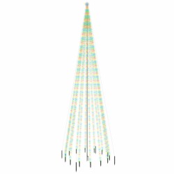 vidaXL LED-Weihnachtsbaum mit Erdnägeln Mehrfarbig 1134 LEDs 800 cm