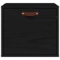 vidaXL Wandschrank Schwarz 40x30x35 cm Massivholz Kiefer vidaXL Wandschrank Schwarz 40x30x35 cm Massivholz Kiefer