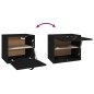 vidaXL Wandschrank Schwarz 40x30x35 cm Massivholz Kiefer vidaXL Wandschrank Schwarz 40x30x35 cm Massivholz Kiefer