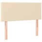 vidaXL Boxspringbett mit Matratze Creme 90x190 cm Stoff vidaXL Boxspringbett mit Matratze Creme 90x190 cm Stoff