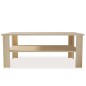 vidaXL Couchtisch Holzwerkstoff 100x59x42 cm Eiche vidaXL Couchtisch Holzwerkstoff 100x59x42 cm Eiche