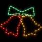 vidaXL LED-Silhouette Weihnachtsglocken 72 LEDs 50x56 cm vidaXL LED-Silhouette Weihnachtsglocken 72 LEDs 50x56 cm