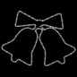 vidaXL LED-Silhouette Weihnachtsglocken 72 LEDs 50x56 cm vidaXL LED-Silhouette Weihnachtsglocken 72 LEDs 50x56 cm